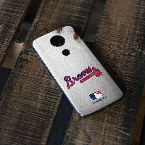 MLB Atlanta Braves Game Ball Moto E5 Plus Skin