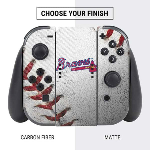 MLB Atlanta Braves Game Ball Nintendo Switch Bundle Skin
