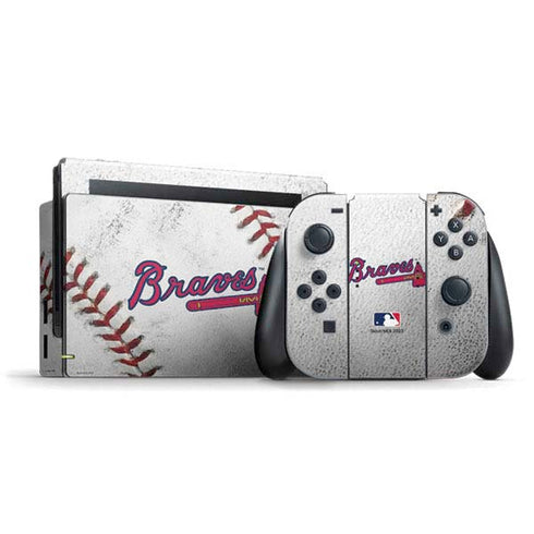 MLB Atlanta Braves Game Ball Nintendo Switch Bundle Skin