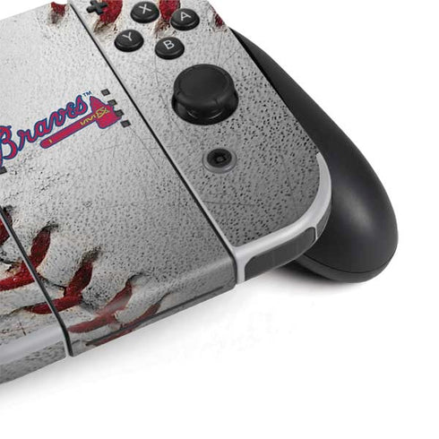 MLB Atlanta Braves Game Ball Nintendo Switch OLED (2021) Skin
