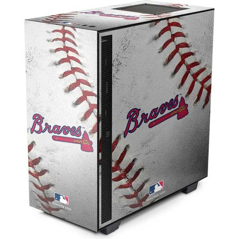 MLB Atlanta Braves Game Ball NZXT H510 Compact ATX Mid-Tower Case Skin