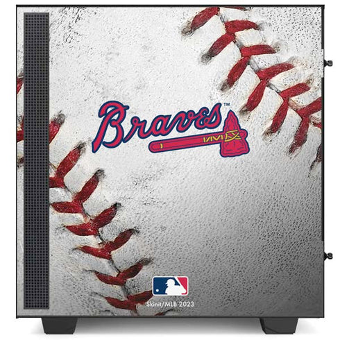 MLB Atlanta Braves Game Ball NZXT H510 Compact ATX Mid-Tower Case Skin