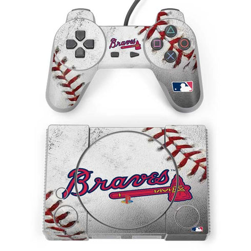 MLB Atlanta Braves Game Ball PlayStation Classic Bundle Skin