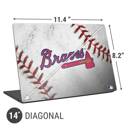MLB Atlanta Braves Game Ball Universal Laptop 14in (11.4 x 8.2in) Skin