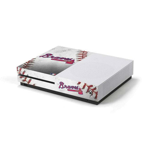 MLB Atlanta Braves Game Ball Xbox One S Console Skin