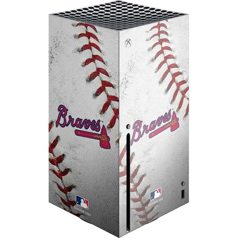 MLB Atlanta Braves Game Ball Xbox Series X Console Skin