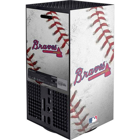 MLB Atlanta Braves Game Ball Xbox Series X Console Skin