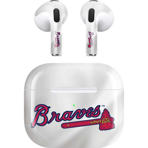 MLB Atlanta Braves Home Jersey Apple AirPods (3rd Gen 2021) Skin