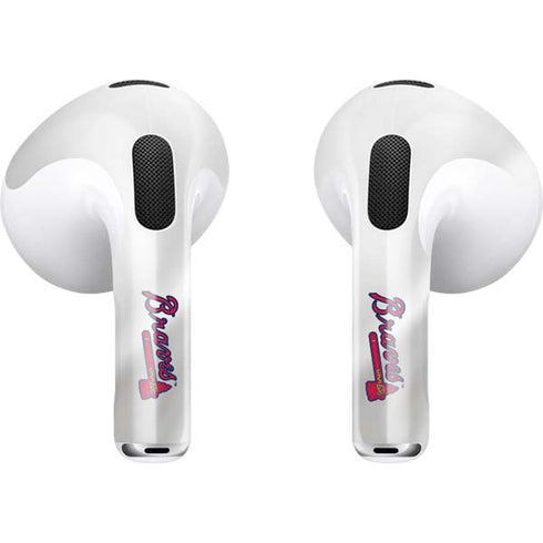 MLB Atlanta Braves Home Jersey Apple AirPods (3rd Gen 2021) Skin