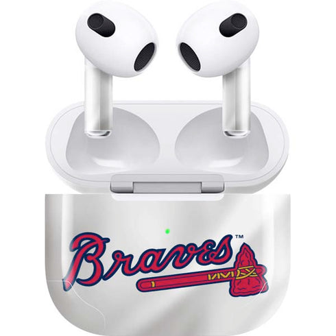 MLB Atlanta Braves Home Jersey Apple AirPods (3rd Gen 2021) Skin