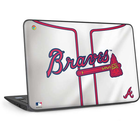 MLB Atlanta Braves Home Jersey HP Chromebook Skin