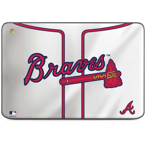 MLB Atlanta Braves Home Jersey HP Chromebook Skin