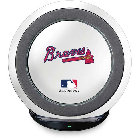 MLB Atlanta Braves Home Jersey Fast Charge Wireless Charging Stand Skin