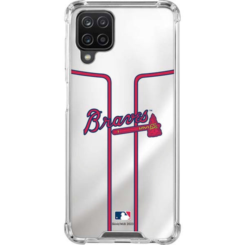 MLB Atlanta Braves Home Jersey Galaxy A12 Clear Case