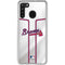 MLB Atlanta Braves Home Jersey Galaxy A21 Clear Case