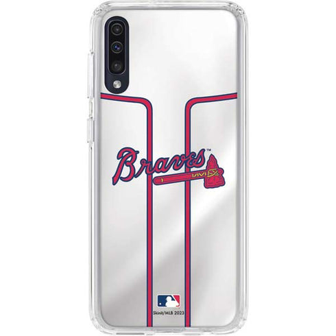 MLB Atlanta Braves Home Jersey Galaxy A50 Clear Case