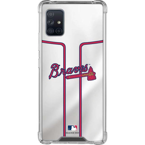 MLB Atlanta Braves Home Jersey Galaxy A51 5G Clear Case