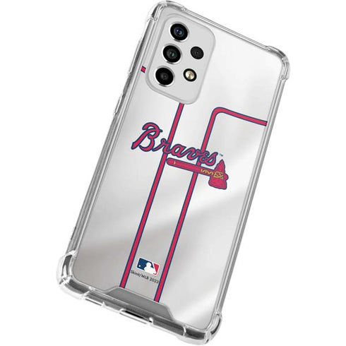 MLB Atlanta Braves Home Jersey Galaxy A53 5G Clear Case