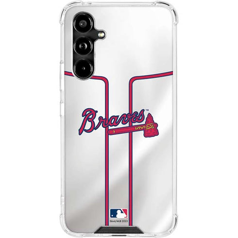 MLB Atlanta Braves Home Jersey Galaxy A54 5G Clear Case