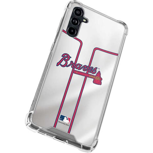 MLB Atlanta Braves Home Jersey Galaxy A54 5G Clear Case