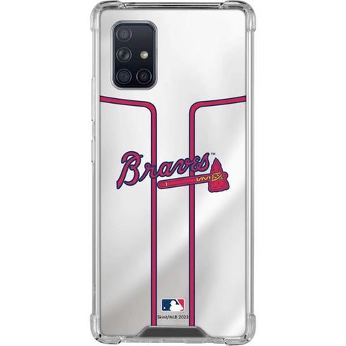 MLB Atlanta Braves Home Jersey Galaxy A71 5G Clear Case
