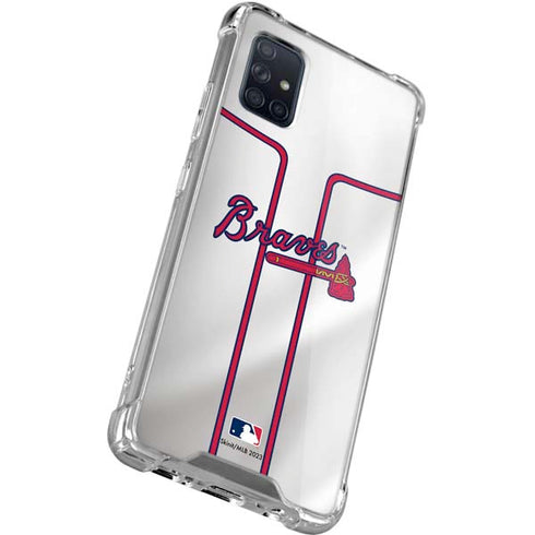 MLB Atlanta Braves Home Jersey Galaxy A71 5G Clear Case