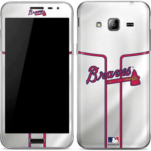 MLB Atlanta Braves Home Jersey Galaxy J3 Skin