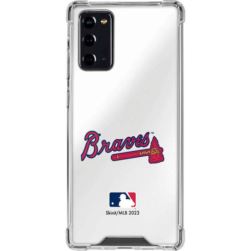 MLB Atlanta Braves Home Jersey Galaxy Note20 5G Clear Case
