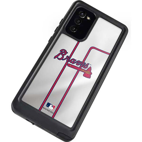 MLB Atlanta Braves Home Jersey Galaxy Note20 5G Waterproof Case
