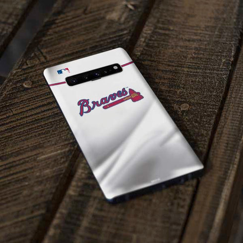 MLB Atlanta Braves Home Jersey Galaxy S10 Skin