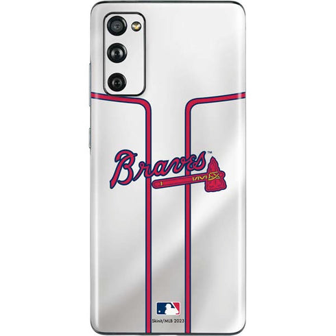 MLB Atlanta Braves Home Jersey Galaxy S20 Fan Edition Skin
