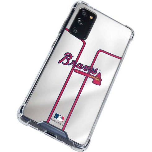 MLB Atlanta Braves Home Jersey Galaxy S20 FE Clear Case