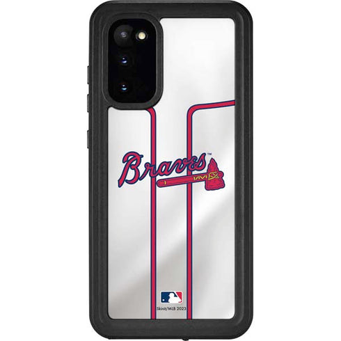 MLB Atlanta Braves Home Jersey Galaxy S20 Waterproof Case