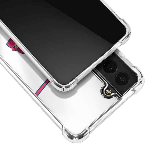 MLB Atlanta Braves Home Jersey Galaxy S21 FE Clear Case