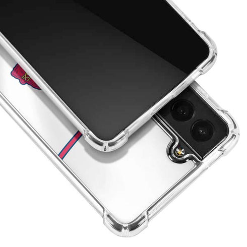 MLB Atlanta Braves Home Jersey Galaxy S21 Plus 5G Clear Case