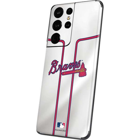 MLB Atlanta Braves Home Jersey Galaxy S21 Ultra 5G Skin