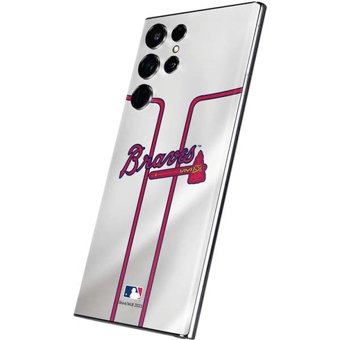 MLB Atlanta Braves Home Jersey Galaxy S22 Ultra Skin