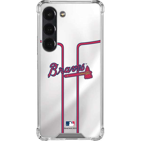 MLB Atlanta Braves Home Jersey Galaxy S23 Clear Case