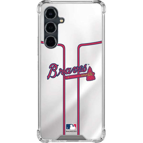 MLB Atlanta Braves Home Jersey Galaxy S23 FE Clear Case