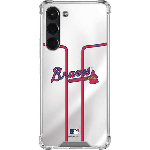MLB Atlanta Braves Home Jersey Galaxy S23 Plus Clear Case