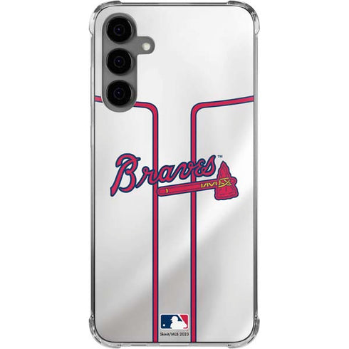 MLB Atlanta Braves Home Jersey Galaxy S24 Plus Clear Case
