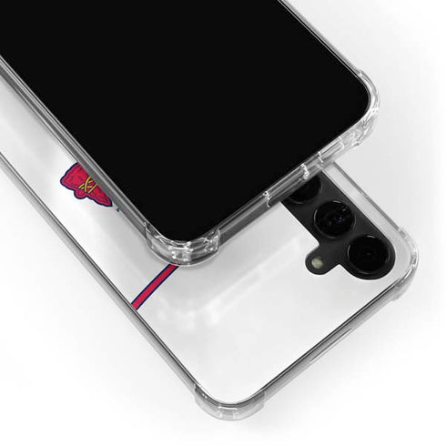 MLB Atlanta Braves Home Jersey Galaxy S24 Plus Clear Case