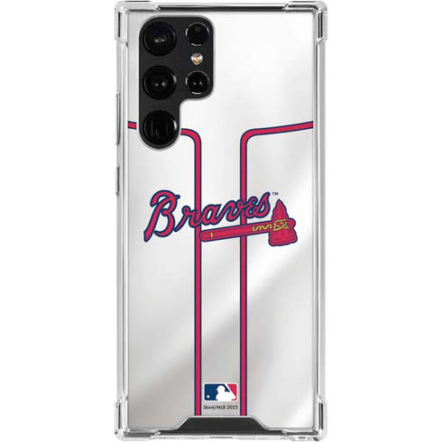 MLB Atlanta Braves Home Jersey Galaxy S24 Ultra Clear Case