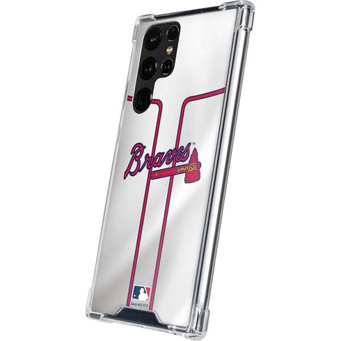 MLB Atlanta Braves Home Jersey Galaxy S24 Ultra Clear Case