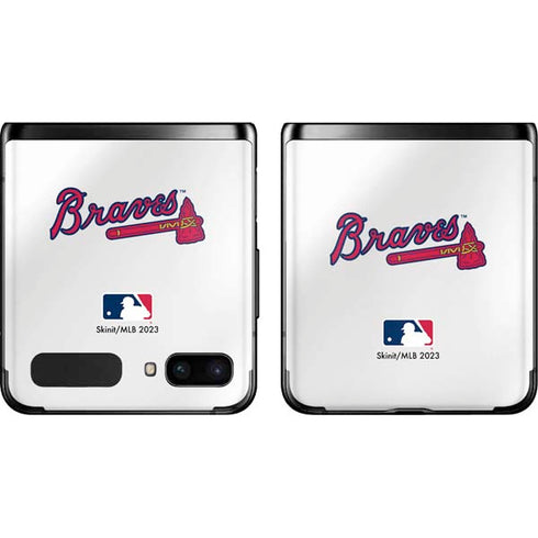 MLB Atlanta Braves Home Jersey Galaxy Z Flip Skin