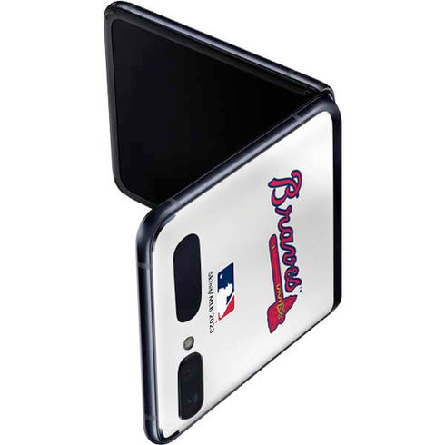 MLB Atlanta Braves Home Jersey Galaxy Z Flip Skin