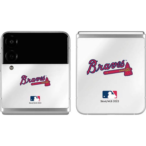 MLB Atlanta Braves Home Jersey Galaxy Z Flip4 5G Skin