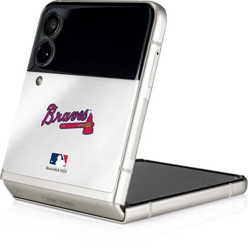 MLB Atlanta Braves Home Jersey Galaxy Z Flip4 5G Skin