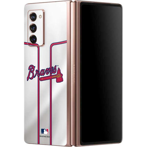 MLB Atlanta Braves Home Jersey Galaxy Z Fold2 5G Skin