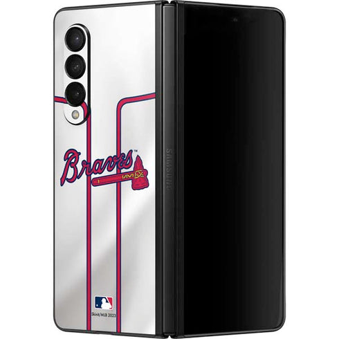 MLB Atlanta Braves Home Jersey Galaxy Z Fold3 5G Skin